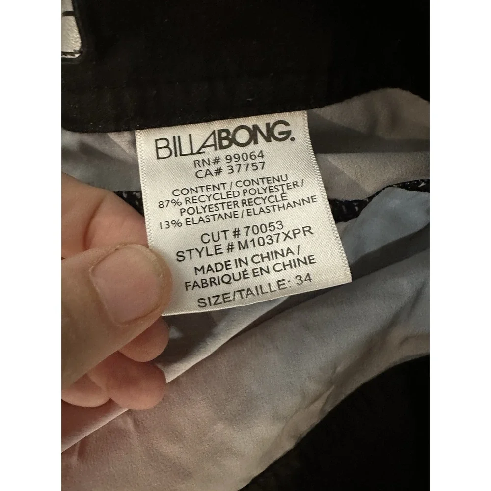 Billabong Mens 34 PX2 Platinum Recycler Joel Parkinson Board Shorts M1037XPR